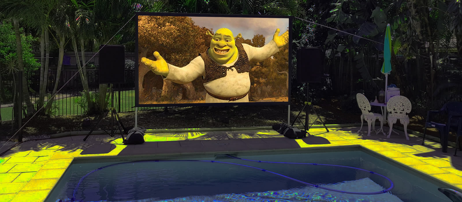 Backyard Movie Night Hire Party Hire Sunshine Coast